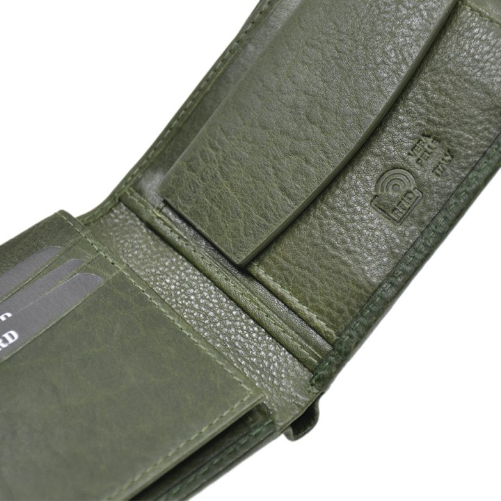 Portafoglio in pelle 8996-BT verde