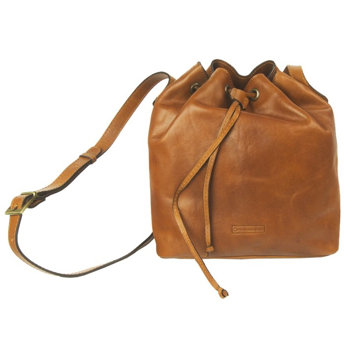 Borsa in pelle Atene miele