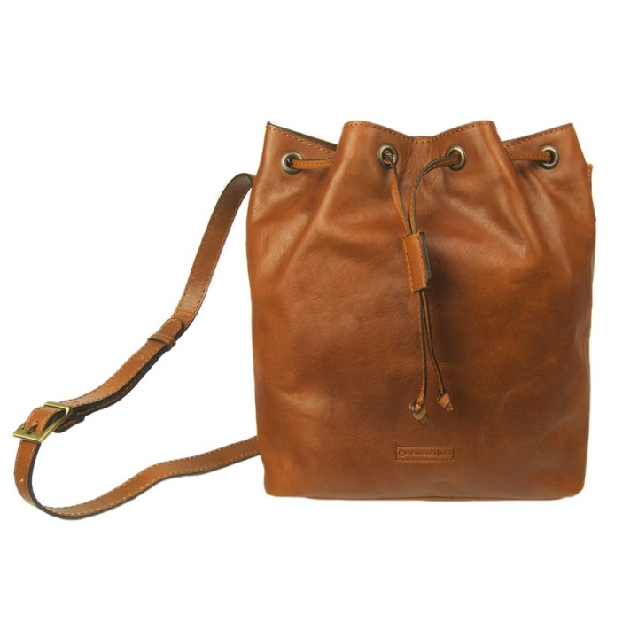 Borsa in pelle Atene miele