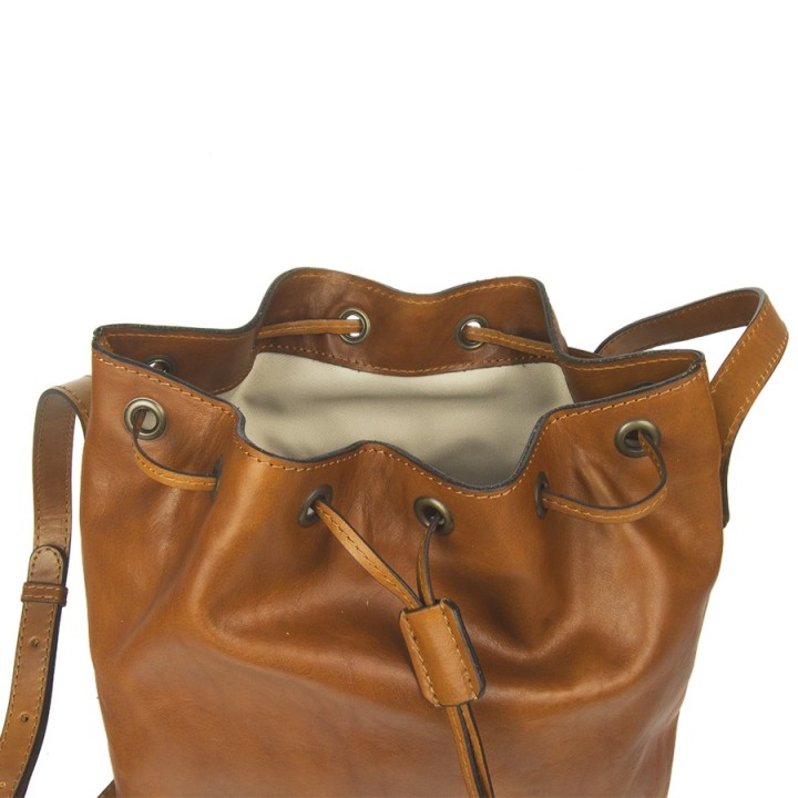 Borsa in pelle Atene miele