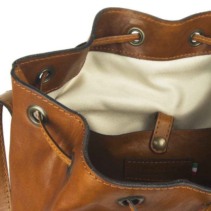 Borsa in pelle Atene miele