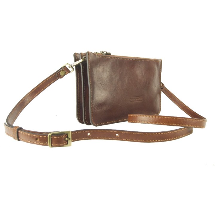 Borsa in pelle Trissina marrone