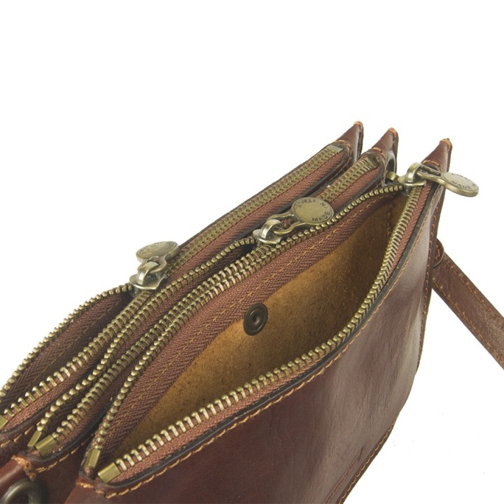Borsa in pelle Trissina marrone