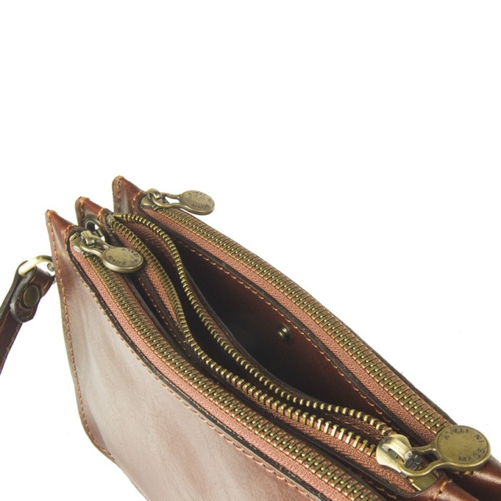 Borsa in pelle Trissina marrone