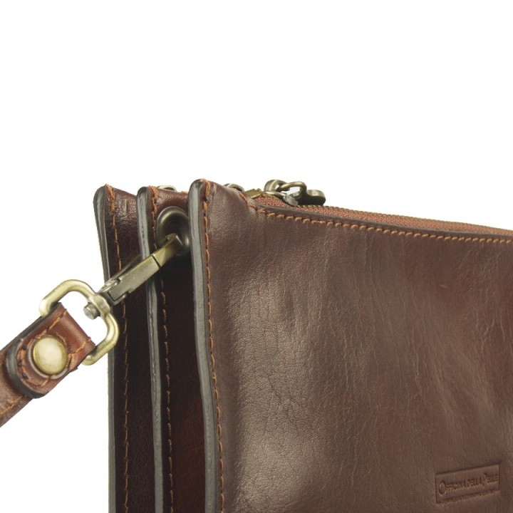 Borsa in pelle Trissina marrone