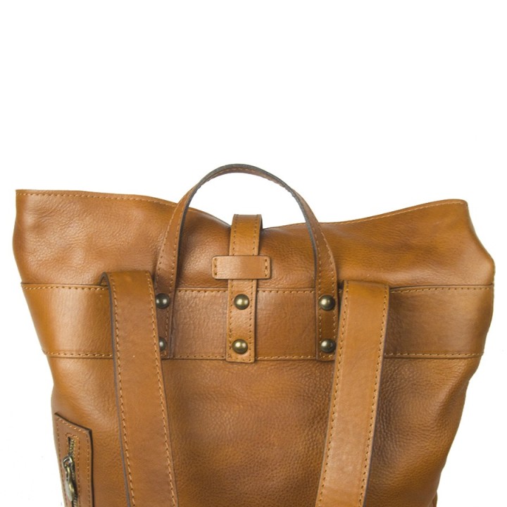 Zaino in pelle AMSTERDAM miele