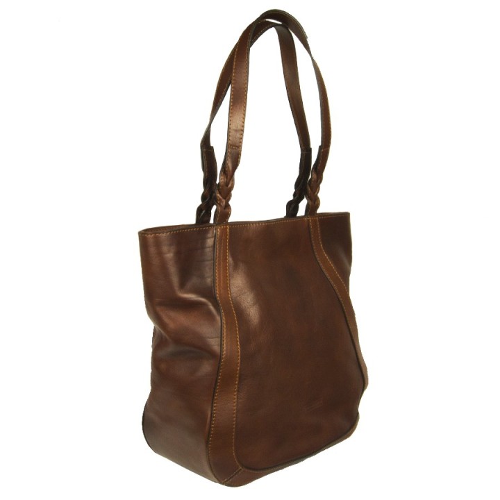 Borsa in pelle Berlino marrone