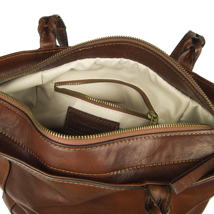 Borsa in pelle Berlino marrone