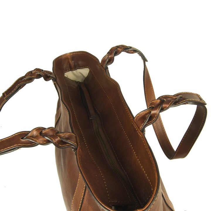 Borsa in pelle Berlino marrone