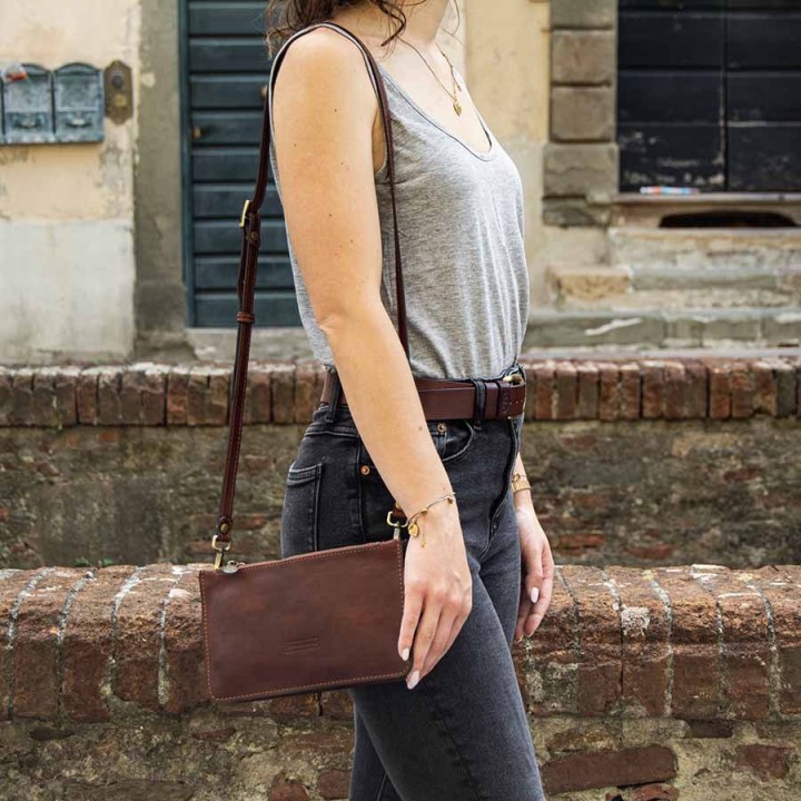 Borsa in pelle Trissina. Fatto a mano. Made in Italy. Vendita online