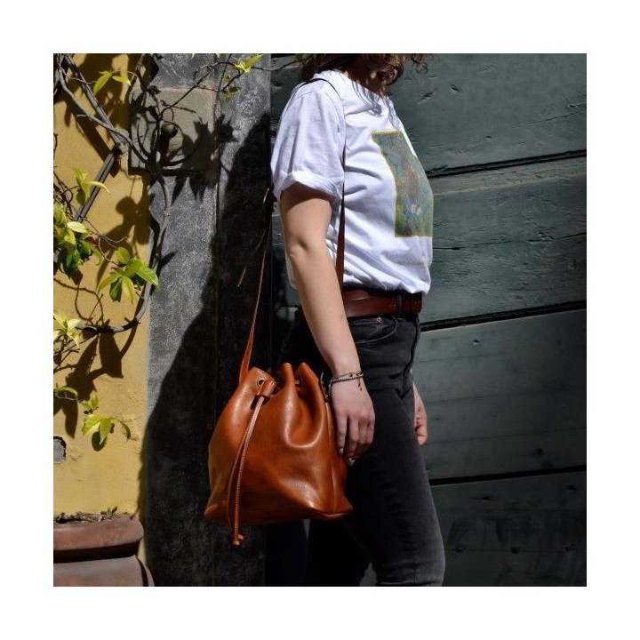 Borsa in pelle ATENE miele
