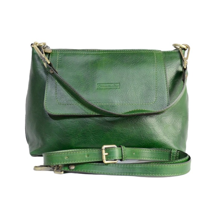 Borsa in pelle PARIGI verde