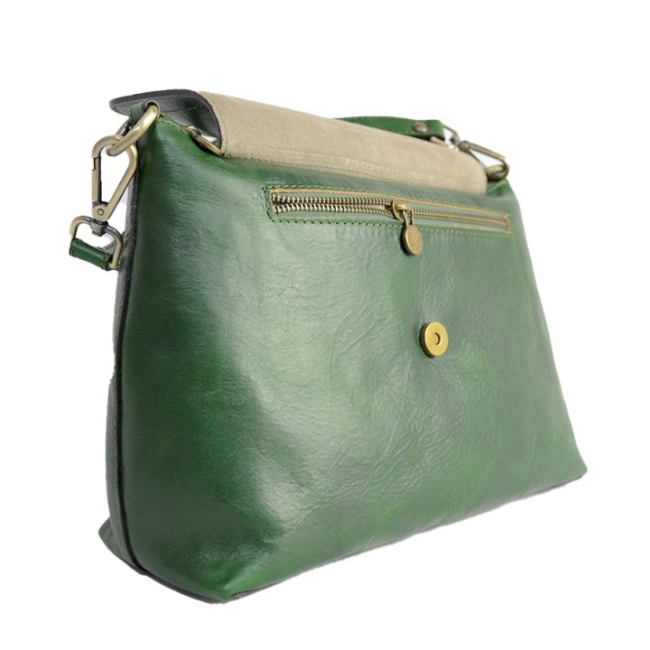 Borsa in pelle PARIGI verde