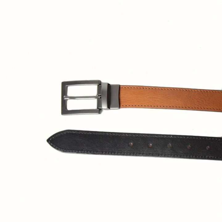 Reversible 3cm Belt black/light brown