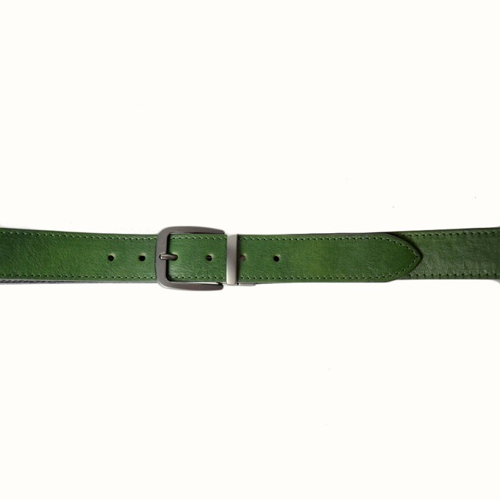 Reversible 3.5cm Belt black/green