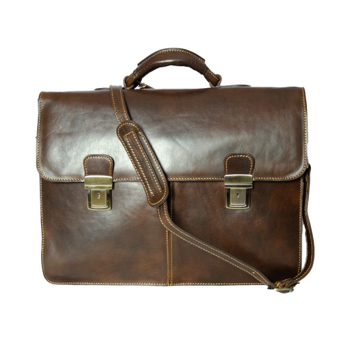Borsa professionale in pelle testa di moro