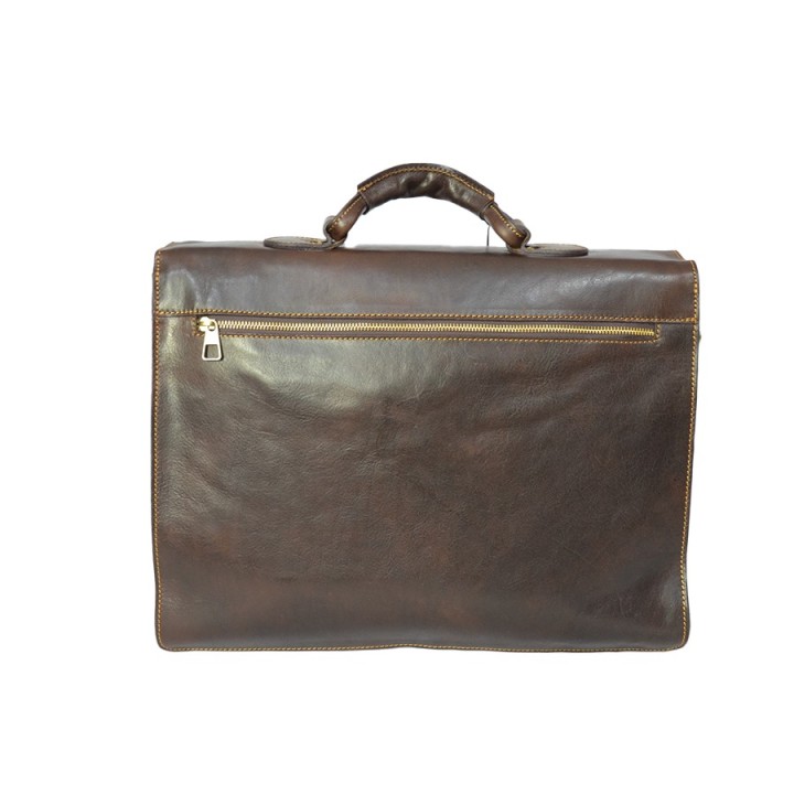 Borsa professionale in pelle testa di moro