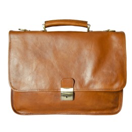 Professional leather bag light brown