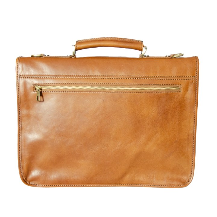Borsa professionale in pelle miele