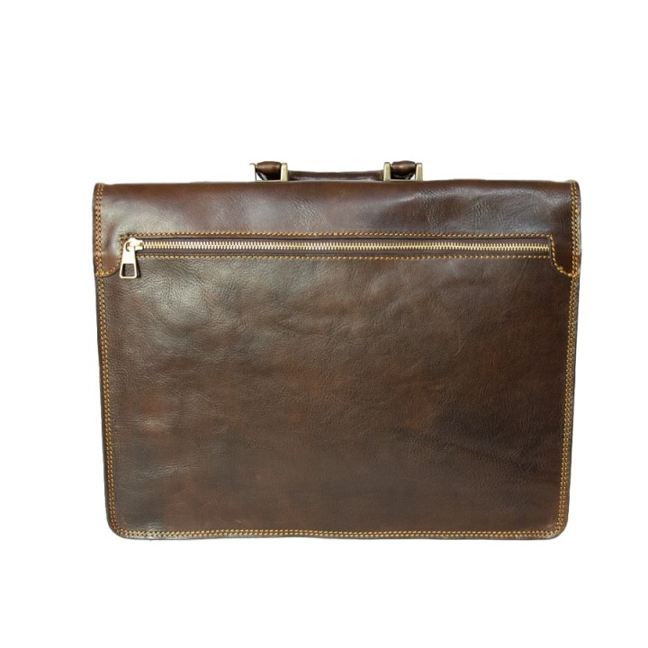 Borsa professionale in pelle testa di moro