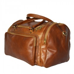 Leather travel bag