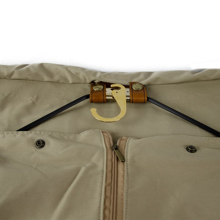 Leather travel bag light brown