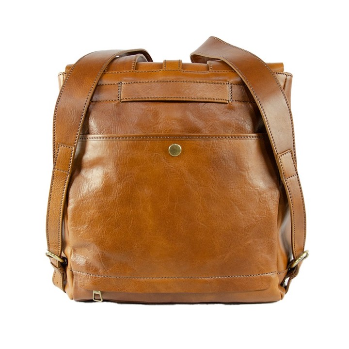Zaino professionale in pelle miele