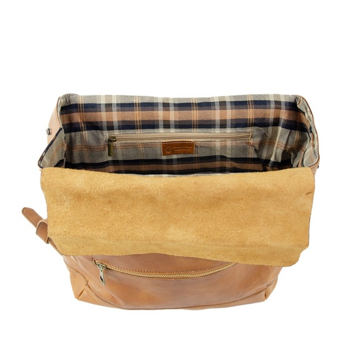 Zaino professionale in pelle miele