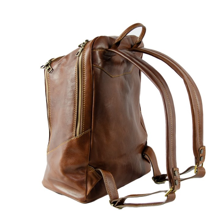 Zaino professionale in pelle Marrone