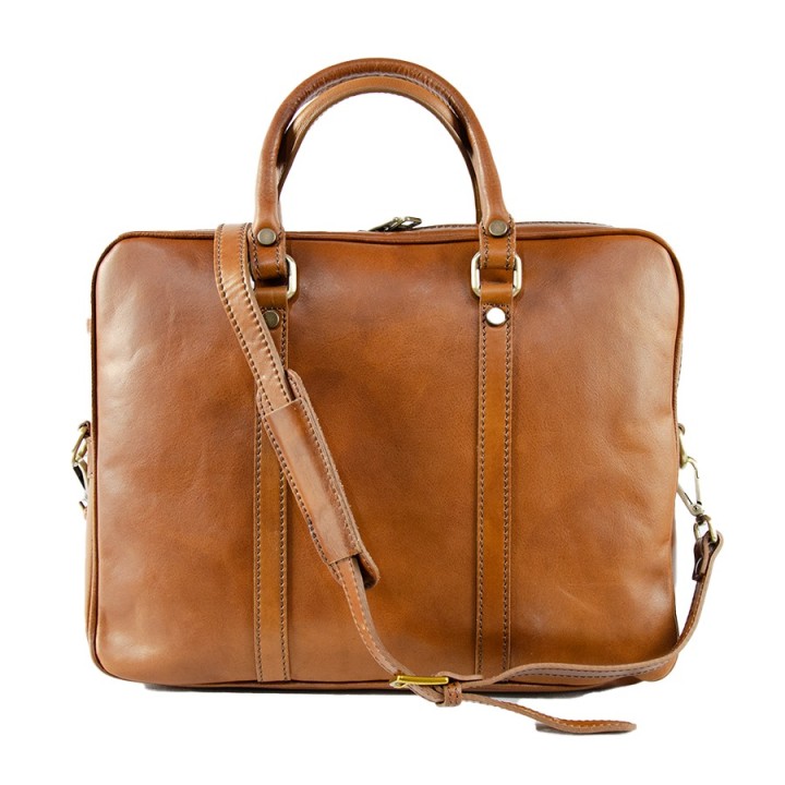 Professional leather bag light brown