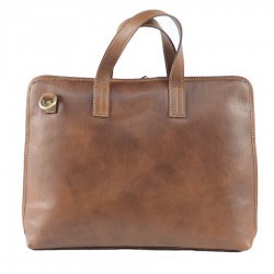 Borsa professionale in pelle marrone