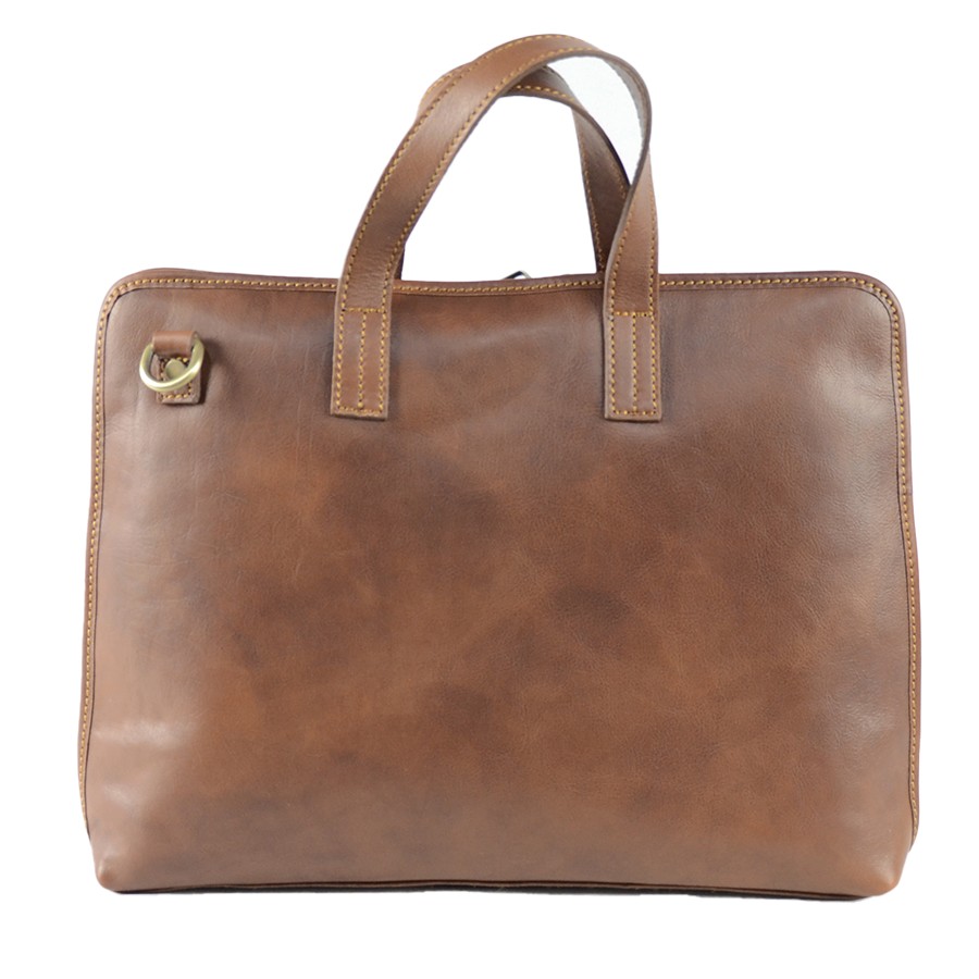 Borsa professionale in pelle marrone