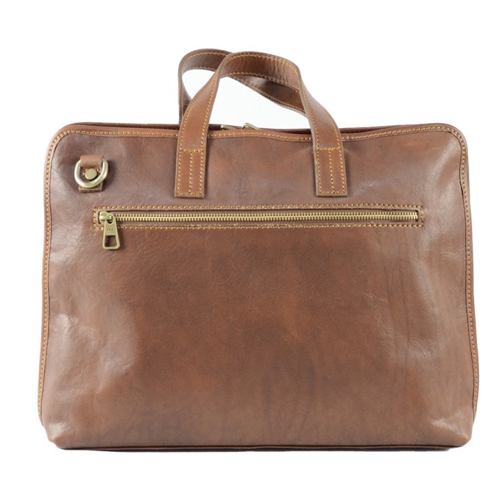Borsa professionale in pelle marrone
