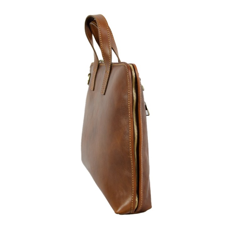 Borsa professionale in pelle marrone
