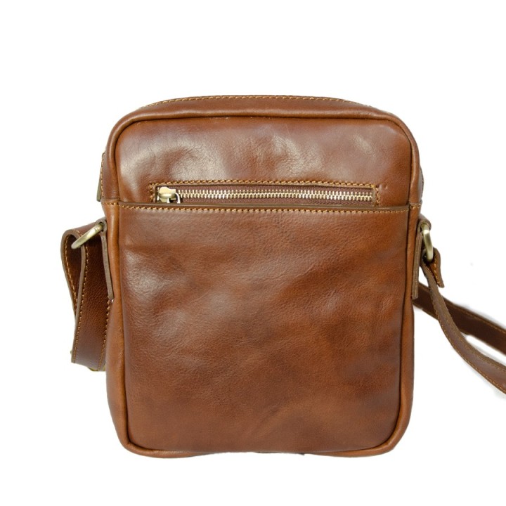 Zurigo leather shoulder bag brown