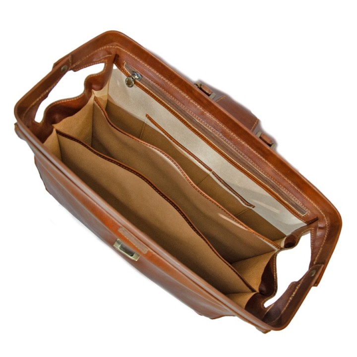 Borsa da Medico in pelle marrone