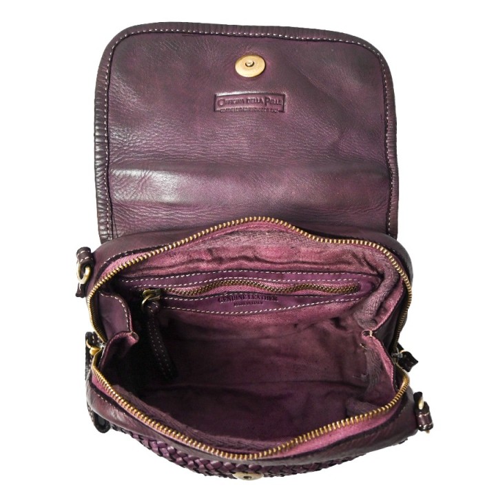 Handgefertigte Toledo-Ledertasche, hergestellt in Italien. Online-Verkauf