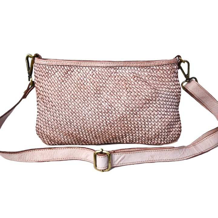 Borsa in pelle Malaga cipria