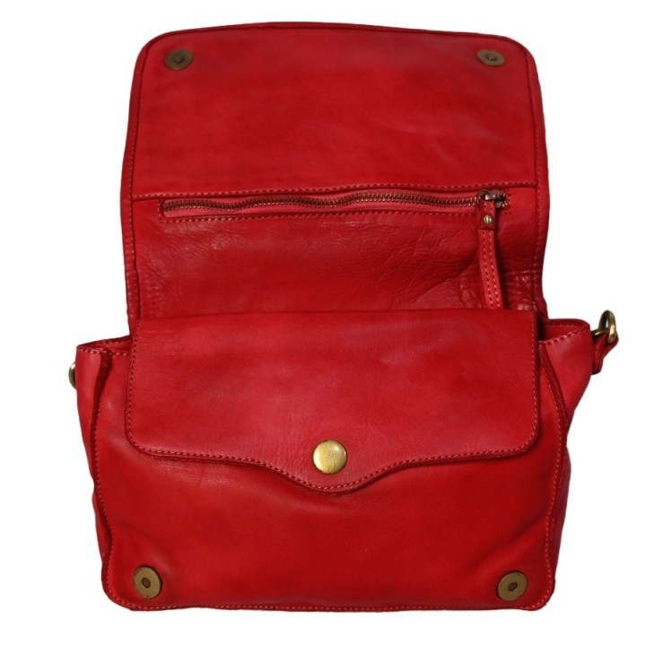 Handgefertigte Ledertasche aus Córdoba. Hergestellt in Italien. Online-Verkauf