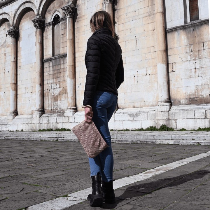 MALAGA Ledertasche handgefertigt und hergestellt in Italien. Online-Verkauf