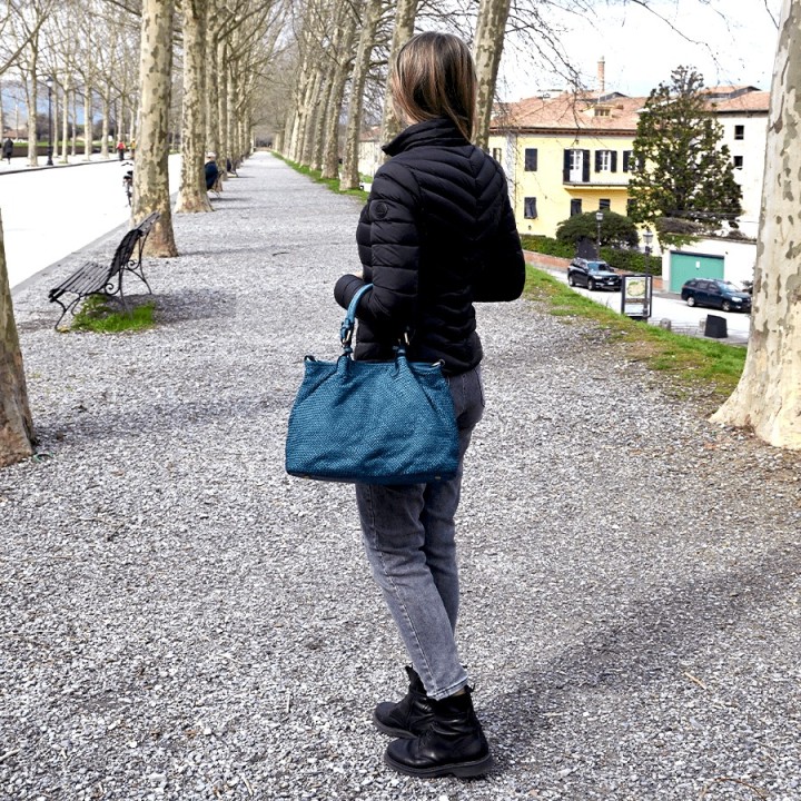 Siviglia leather bag, handmade, made in Italy. Online shop