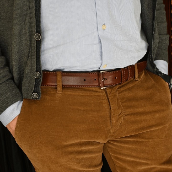 Cintura in pelle bovina Fatto a mano. Made in Italy. Vendita online