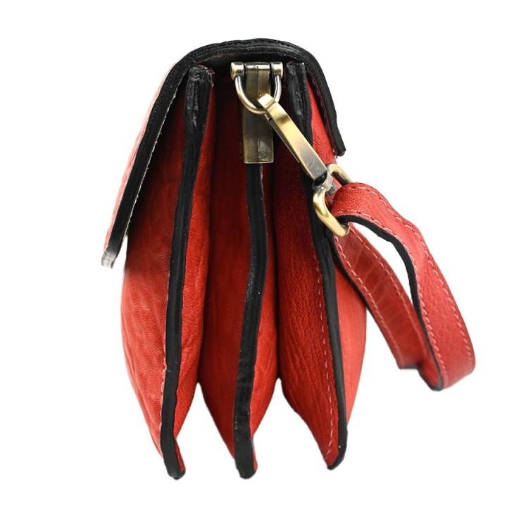Borsa in pelle KATY arancione