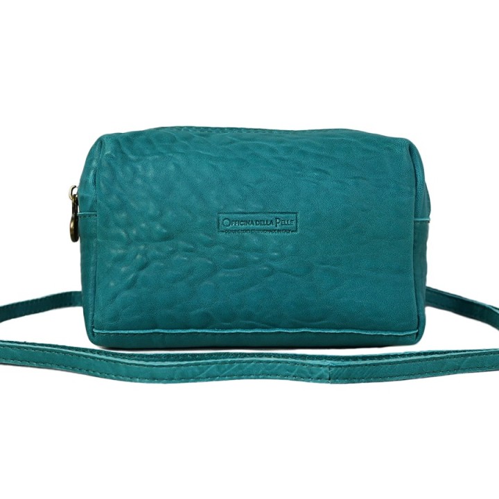 Borsa in pelle NEMO turchese