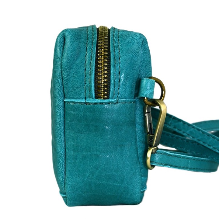 Leather bag NEMO Turquoise