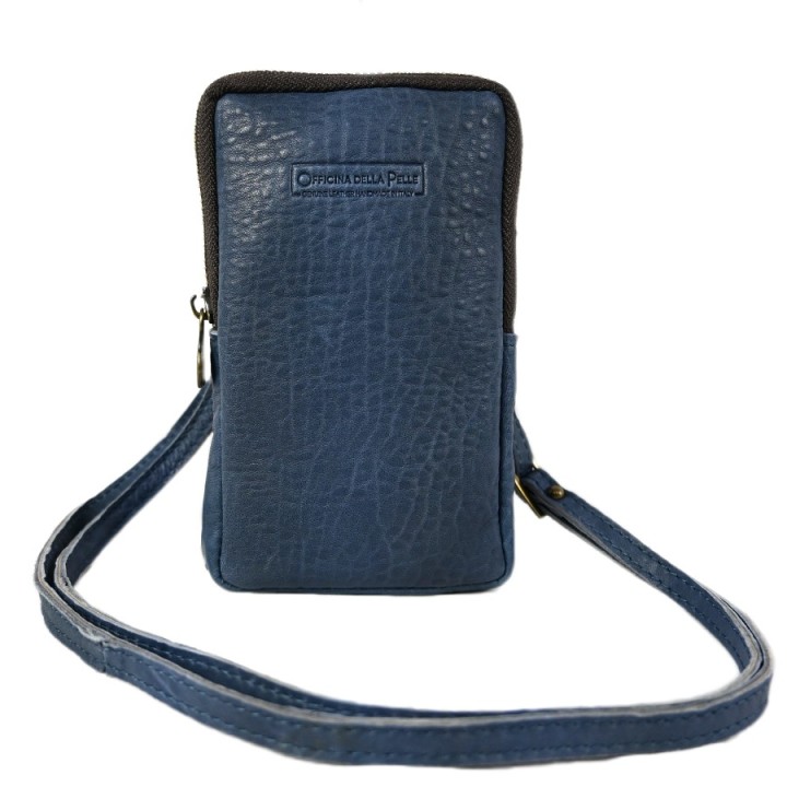 Porta telefono in pelle artigianale e made in Italy. Vendita online