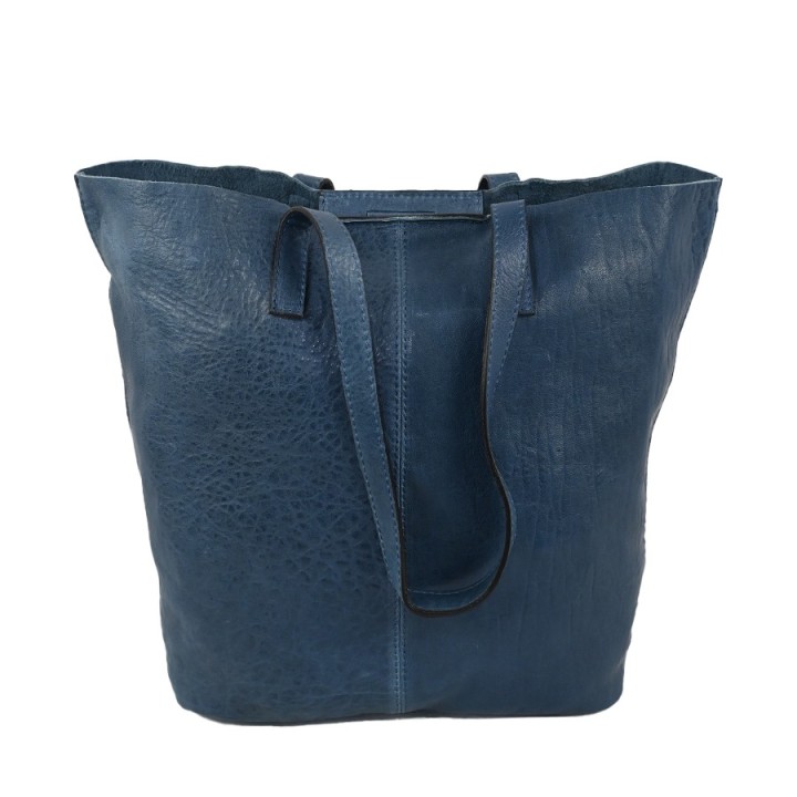 Borsa in pelle conciata al vegetale. Fatto a mano Made in Italy