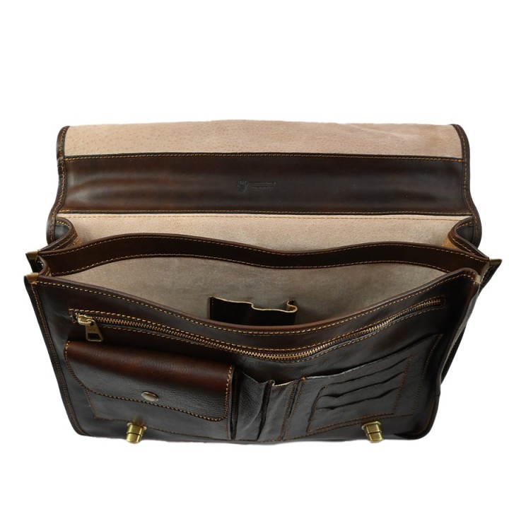 Professionelle Tasche aus handgefertigtem Leder, hergestellt in Italien Online-Verkauf