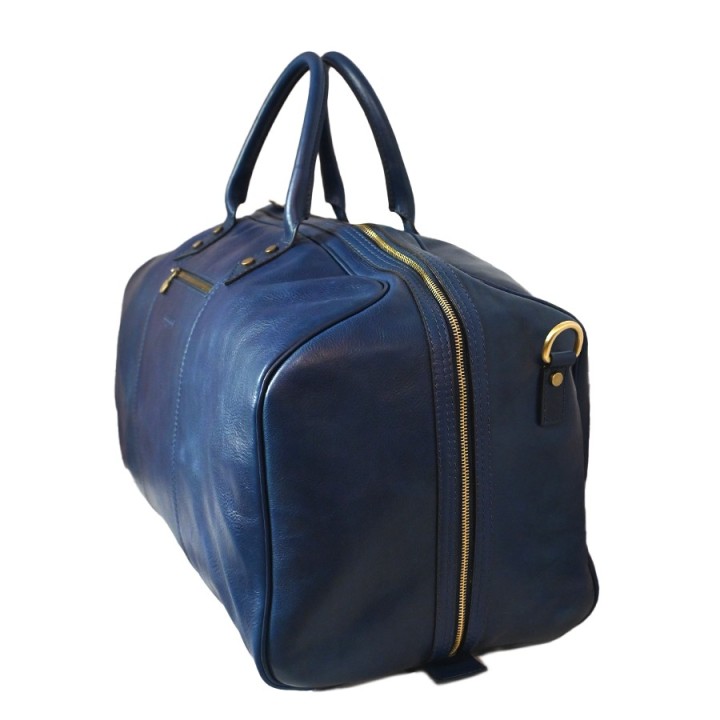 Leather travel bag buy on Officina della Pelle