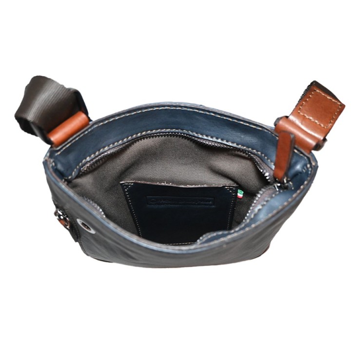 Borsa in pelle bovina Francoforte, fatto a mano, made in Italy.